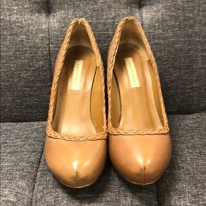Zara brown leather pumps